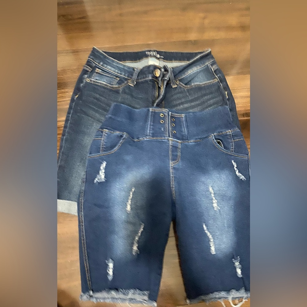 Time and Tru High Rise Blue Jeans